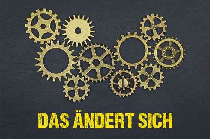Zahnräder mit Schriftzug Das ändert sich - © magele-picture - stock.adobe.com